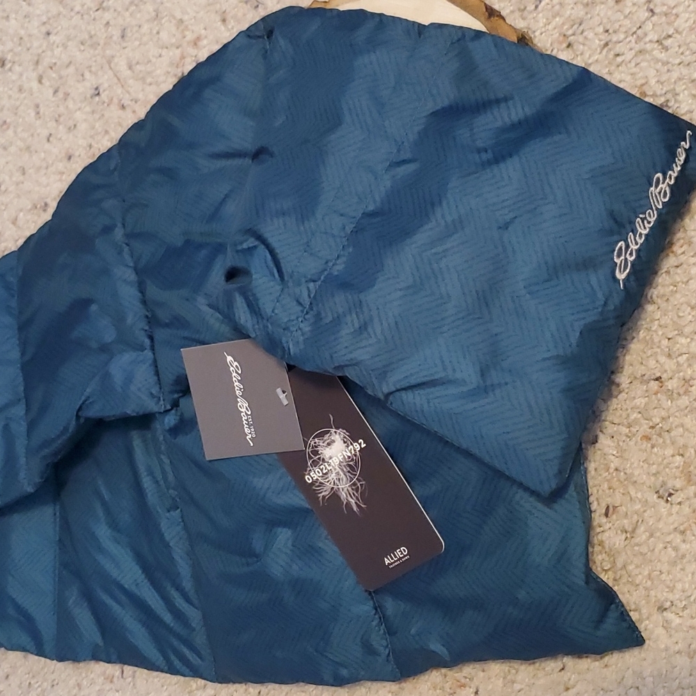 Eddie Baier Cirruslite Down Scarf Peacock NEW